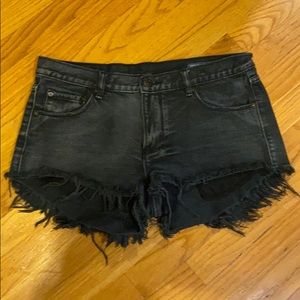 Black fringe shorts  30